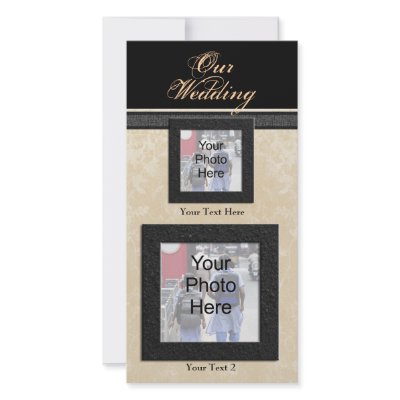 Custom Photo Wedding Card, Classic Photo Cards by cutencomfy