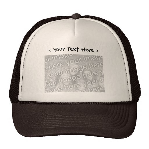 Custom Photo with Text Hat