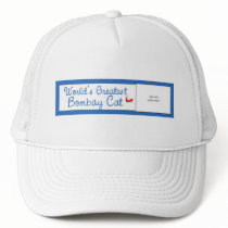 Custom Photo! Worlds Greatest Bombay Cat Trucker Hats