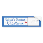 Custom Photo! Worlds Greatest Chartreux Bumper Sticker