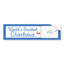 Custom Photo! Worlds Greatest Chartreux Bumper Sticker
