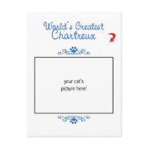 Custom Photo! Worlds Greatest Chartreux Post Card