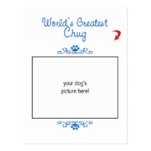 Custom Photo! Worlds Greatest Chug Postcard