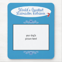 Custom Photo! Worlds Greatest Labrador Retriever Mousepad