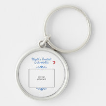 Custom Photo! Worlds Greatest Schnoodle Key Chains