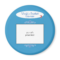 Custom Photo! Worlds Greatest Siamese Refrigerator Magnet