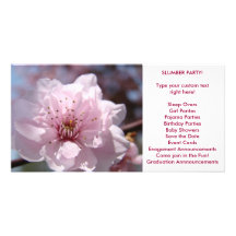 Custom Photocard Announcement Parties Blossoms Customized Photo Card