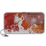 Custom Pink and Orange Rock Star Ipod Speaker
