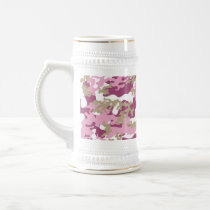 Custom Pink Camo Beer Stein Mugs