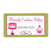 Cake Box Labels