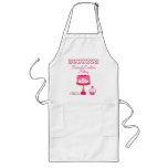 Custom Pink & Green Sweets Bakery Business Apron