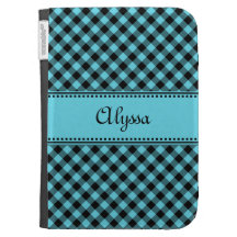 Custom Plaid Pattern Caseable Kindle Case