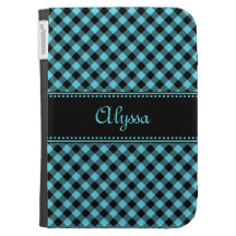 Custom Plaid Pattern Caseable Kindle Case