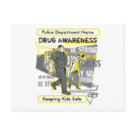 Custom Police Drug Awareness Postcards