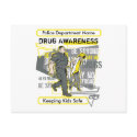 Custom Police Drug Awareness postcards