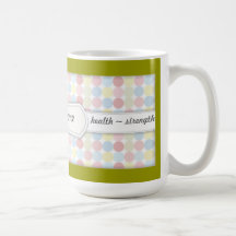 Custom Positive Affirmation Dots Coffee Mugs