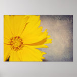 Custom Posters Fine Art Print Yellow Flower