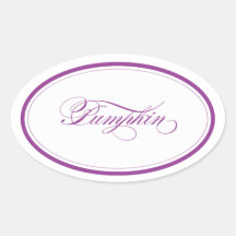 Custom_Pumpkin Oval Stickers