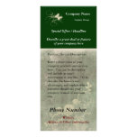 Custom Rack Card, Green Design (Spa, Health, Hair