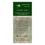 Custom Rack Card, Green Design (Spa, Health, Hair
