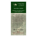 Custom Rack Card, Green Design (Spa, Health, Hair