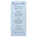 Custom Reception Menus - Blue Rack Card