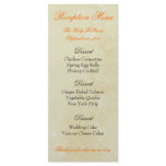 Custom Reception Menus - Sunny Yellow