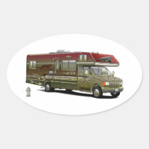 Custom Recreational Vehicle Oval Stickers