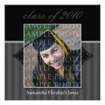 CUSTOM Regal SQUARE Graduation Invitation (grey)