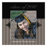 CUSTOM Regal SQUARE Graduation Invitation (iron)