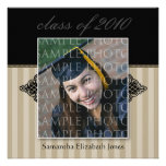 CUSTOM Regal SQUARE Graduation Invitation (taupe)