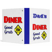 Custom Retro Diner Design Recipe Binder