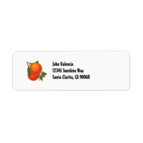 Custom Retro Oranges Address Label labels