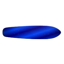 Custom retro surfboard style blue Skateboard