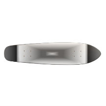 Custom retro surfboard style CHROME Skateboard