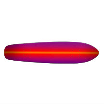 Custom retro surfboard style Skateboard