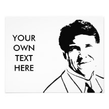 Custom Rick Perry Personalized Announcements