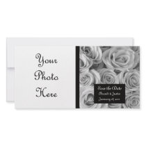 Custom Roses Save the Date Photo Card