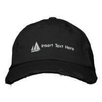 Custom Sailboat Embroidered Hat