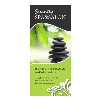 CUSTOM SALON & SPA RACK CARD by colourfuldesigns
