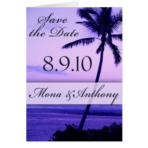 Custom save the date card