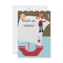 Custom Savvy Pirate Thank You Custom Invites