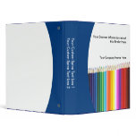 Custom School Binder, Coloured Pencils binders