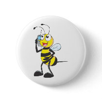 Custom Shirts : Bee Talking Calling Shirts Pinback Buttons