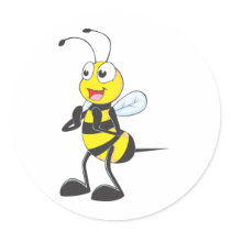 Custom Shirts : Clapping Hands Bee Shirts Round Stickers