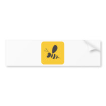 Custom Shirts :  Elegant Bee Icon Shirts Bumper Sticker