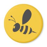 Custom Shirts :  Elegant Bee Icon Shirts Fridge Magnets