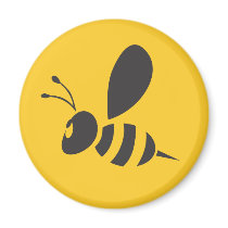 Custom Shirts :  Elegant Bee Icon Shirts Fridge Magnets