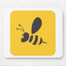 Custom Shirts :  Elegant Bee Icon Shirts Mousepad