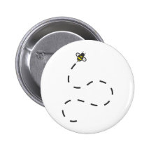 Custom Shirts : Flying Trail Bee Shirts Pinback Button
